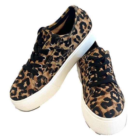 Steve Madden Platform Cheetah Sneakers | Women’s Size 11 - Picture 3 of 11